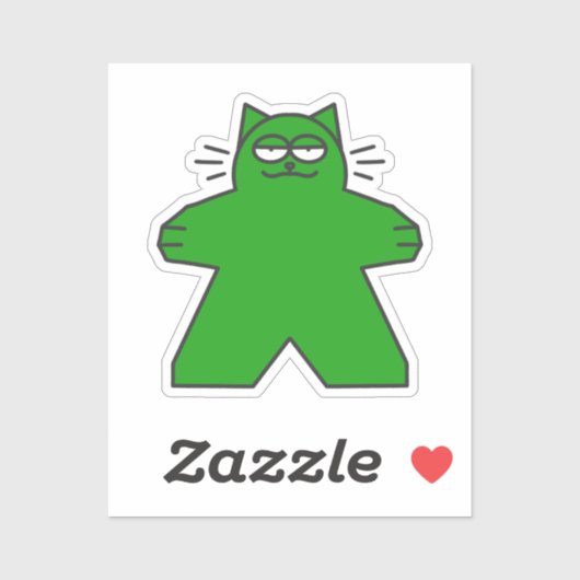 Meeple Cat Sticker (Vel)