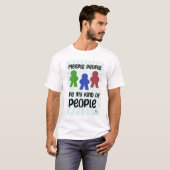 Meeple People Fun Board Game Night Slogan T-shirt (Voorkant volledig)