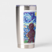 Meeple Sterrennacht Bordspel Artsy Design Geïsoleerde Drinkbeker (Voorkant)