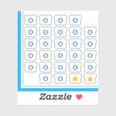 Meeple T-shirt Stickers - Band game Guy (Vel)