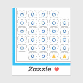 Meeple T-shirt Stickers - Band game Guy