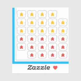 Meeple T-shirt Stickers - Board Game Angel