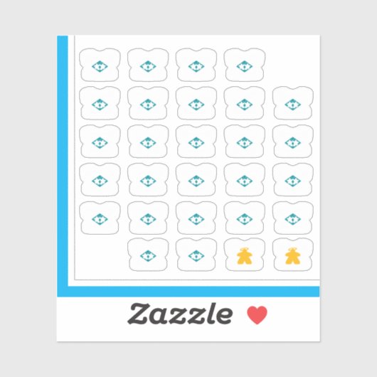 Meeple T-shirt Stickers - Board Game Duo (Vel)