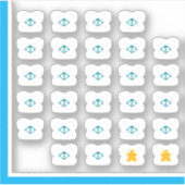 Meeple T-shirt Stickers - Board Game Duo (Voorkant)