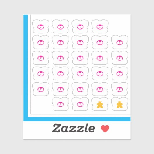 Meeple T-shirt Stickers - Boordspelcombinatie (Vel)