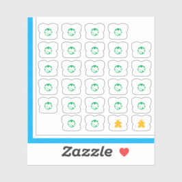 Meeple T-shirt Stickers - Boordspelfamilie