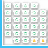 Meeple T-shirt Stickers - Boordspelfamilie (Voorkant)