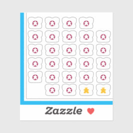 Meeple T-shirt Stickers - Boordspellen