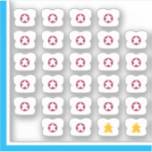 Meeple T-shirt Stickers - Boordspellen (Voorkant)