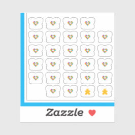 Meeple T-shirt Stickers - Piece, Love & Polyominos