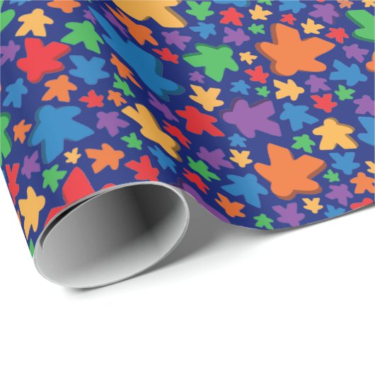 Meeple Wrapping Papper Cadeaupapier (Rol Hoek)