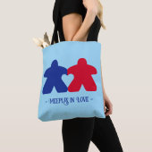 Meeples in Liefde, Blauw & Rood Tas (Dichtbij)