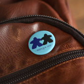 Meeples in Liefde, Blauwe & Zwarte Button