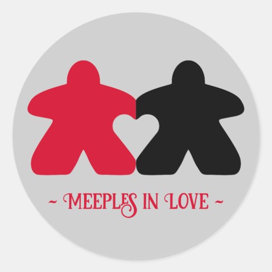 Meeples in Liefde, Rode & Blauwe Stickers (Voorkant)