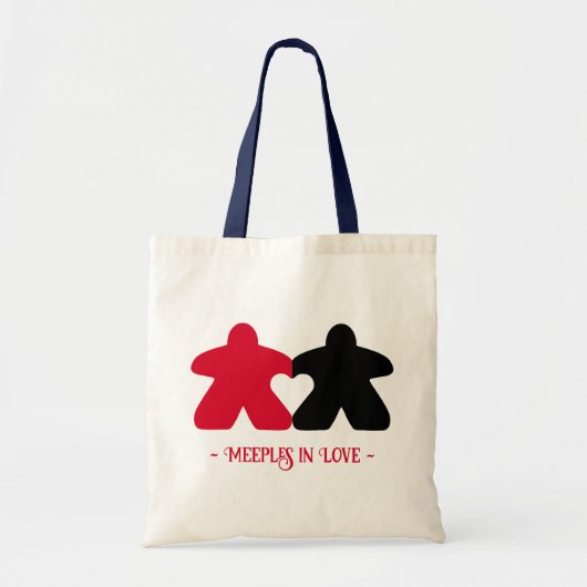 Meeples in Liefde, Rood & Zwart Basis Tas (Voorkant)