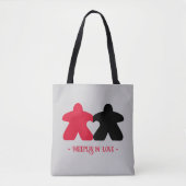 Meeples in Liefde, Rood & Zwart Tas (Voorkant)