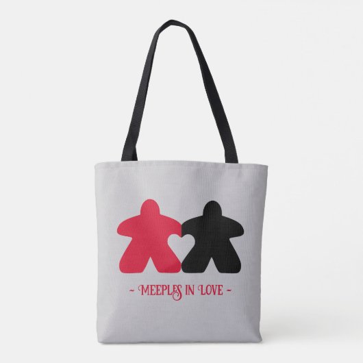 Meeples in Liefde, Rood & Zwart Tas (Achterkant)