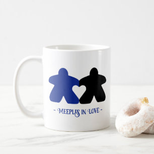 Meeples in Love, Blauw & Zwart Mok