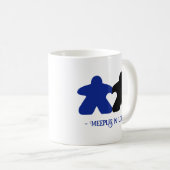 Meeples in Love, Blauw & Zwart Mok (Voorkant rechts)