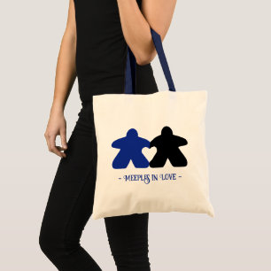 Meeples in Love, Blue & Black Basic Tas