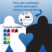 Meeples in Love, Blue & Black Womens Shirt