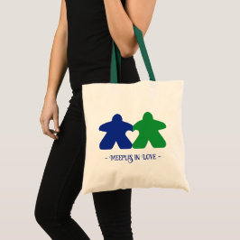 Meeples in Love, Blue & Green Basic Tas