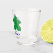 Meeples in Love, Blue & Green Shot Glass Shot Glas (Rechts)