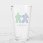 Meeples in Love, Blue & Green Tumbler (Achterkant)
