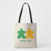 Meeples in Love, Groen & Geel Tas (Voorkant)