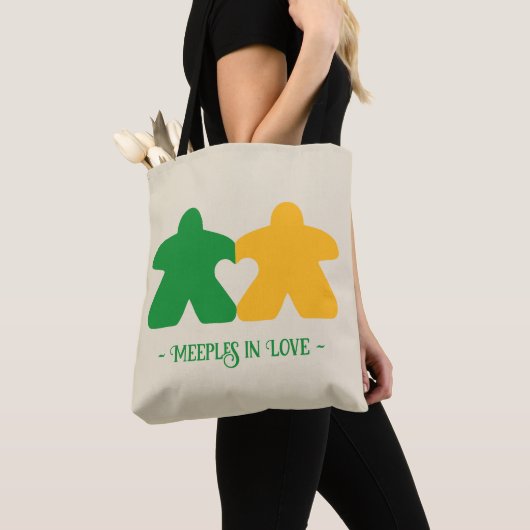 Meeples in Love, Groen & Geel Tas (Dichtbij)