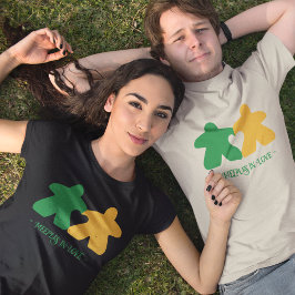 Meeples in Love, Groen & Geel Vrouwen Shirt