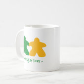 Meeples in Love, Groene & Gele Mok (Voorkant links)