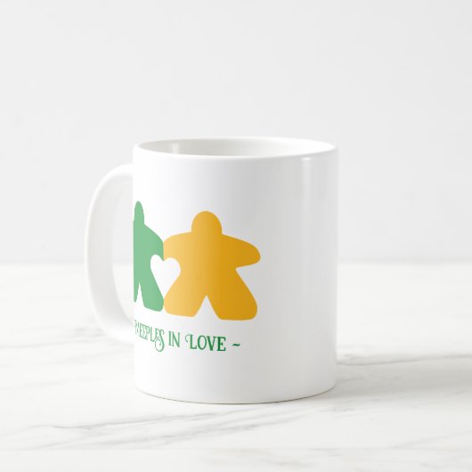 Meeples in Love, Groene & Gele Mok (Voorkant links)