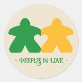 Meeples in Love, Groene & Gele Stickers (Voorkant)