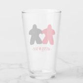 Meeples in Love, Red & Black Tumbler (Achterkant)