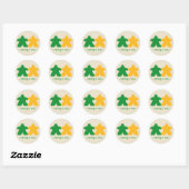 Meeples Verliefd, Groene & Gele Stickers (Vel)