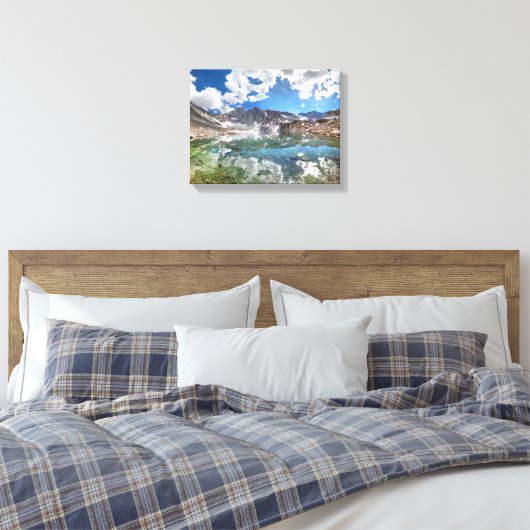 Meer 2 van het overleg - de Sleep van MT Whitney Canvas Afdruk (Insitu (Slaapkamer))