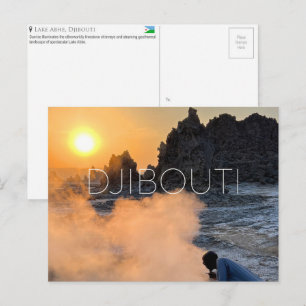 Meer Abhe, Djibouti Reisansichtkaart Briefkaart
