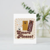 Meer alsjeblieft! briefkaart (Staand voorkant)