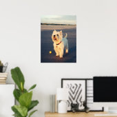 Meer alsjeblieft! Westie Ball Poster (Thuiskantoor)