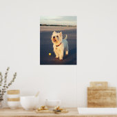 Meer, alstublieft! Westie-balposter Poster (Keuken)