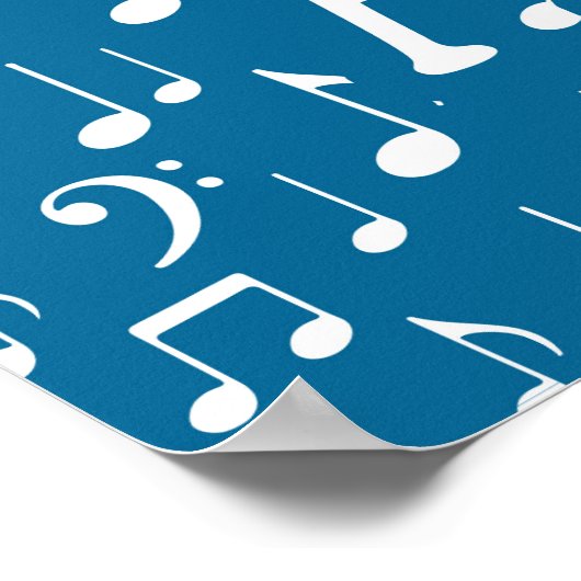 Meer Alto - Blue White Singer Poster (Hoek)