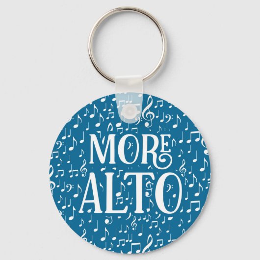 Meer Alto - Blue White Singer Sleutelhanger (Voorkant)