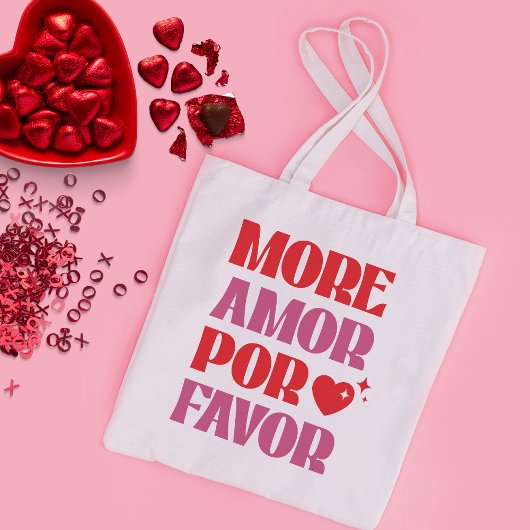 Meer Amor por gunst, grappige Valentijnsdag Grote Tote Bag