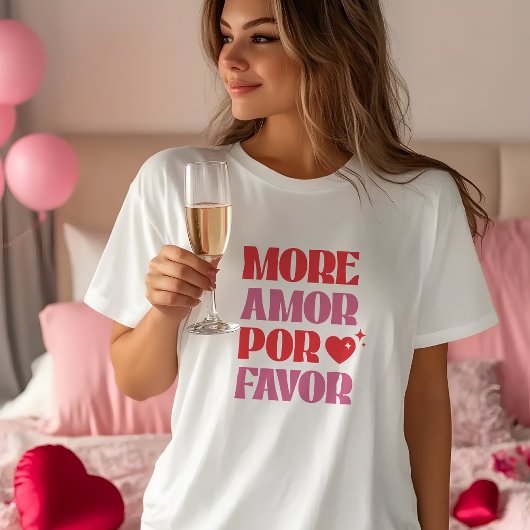 Meer Amor por gunst, grappige Valentijnsdag T-shirt