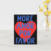 Meer Amor R Favor Rode Hart Schattig Spaans Liefde Kaart (Gele Bloem)