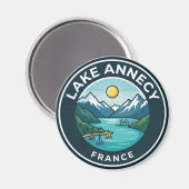 Meer Annecy Frankrijk Magneet (Voorkant / Achterkant)