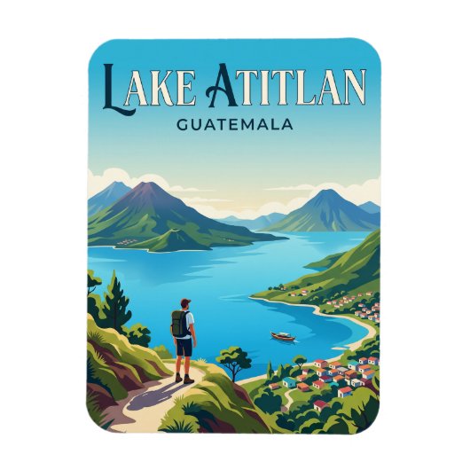 Meer Atitlan Guatemala Magneet (Verticaal)