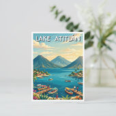 Meer Atitlán Guatemala Reizen Briefkaart (Staand voorkant)