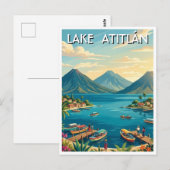 Meer Atitlán Guatemala Reizen Briefkaart (Voorkant / Achterkant)